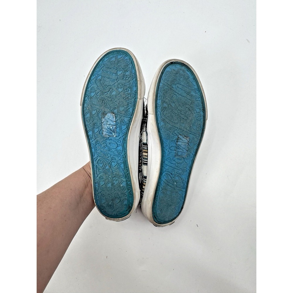 Blowfish Malibu Plaid Play Casual Slip On Sneaker 6.5 Laceless Ivy League Preppy - Picture 10 of 12
